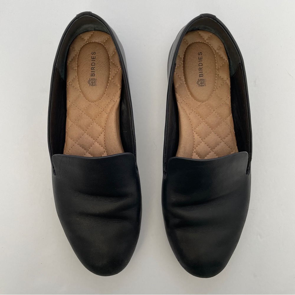 Birdies Starling in Matte Black Leather - Size 7